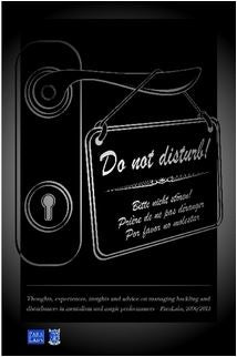 DO NOT DISTURB - THOUGHTS ON HECKLING